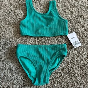 Next Turquoise Textured Bikini Set